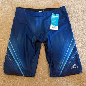NWT Swim Elite Men’s Swim Jammers Blue Breathable Comfort Size Small/32